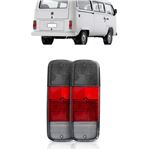 Par Lente Lanterna Traseira Fume Kombi
